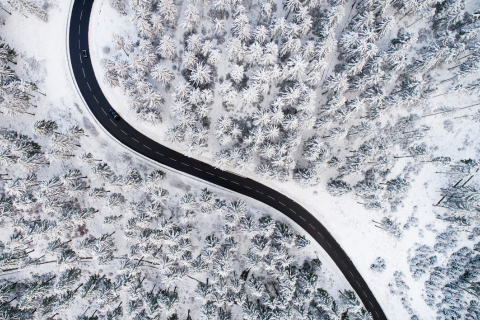 Snowy road